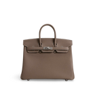BIRKIN 25 TOGO LEATHER ETOUPE WITH PALLADIUM HARDWARE (PHW)