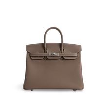 BIRKIN 25 TOGO LEATHER ETOUPE WITH PALLADIUM HARDWARE (PHW)