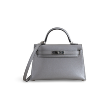 MINI KELLY II (20) CHAMKILLIGHT CHÈVRE LEATHER GRIS ARGENTE WITH PALLADIUM HARDWARE (PHW)