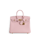 BIRKIN 25 CHEVRE LEATHER ROSE SAKURA WITH GOLD HARDWARE (GHW)