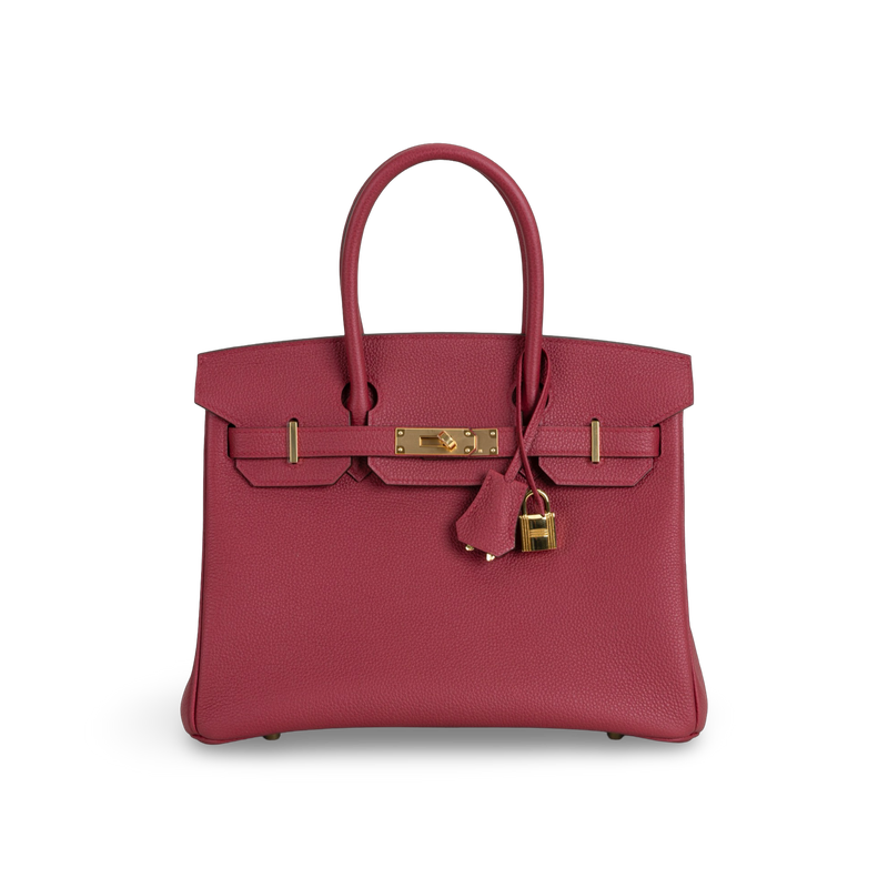 BIRKIN 30 TOGO LEATHER ROUGE GRENAT WITH GOLD HARDWARE (GHW)