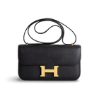 CONSTANCE 24 ELAN EPSOM LEATHER NOIR (BLACK) WITH GOLD HARDWARE (GHW)