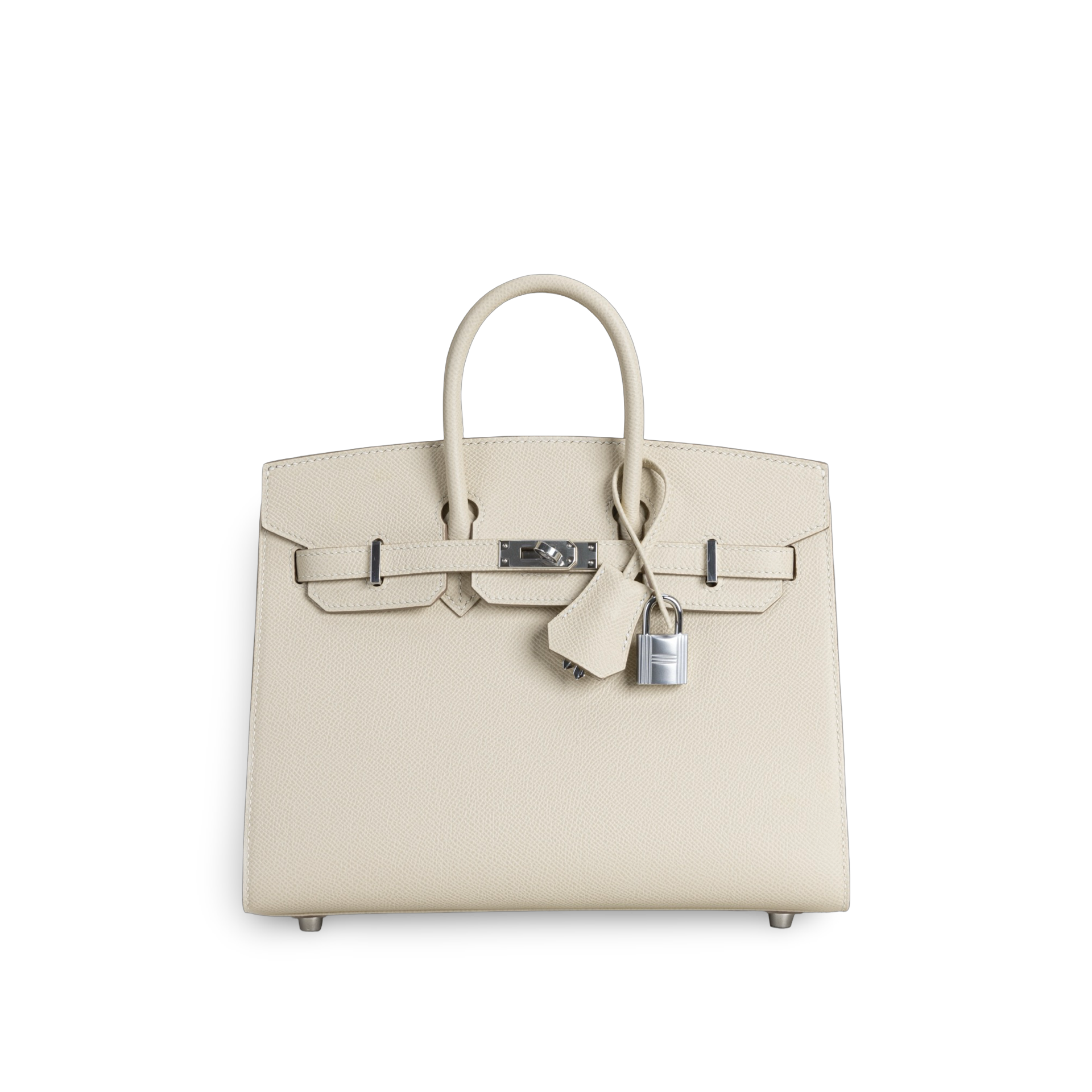 BIRKIN 25 (SELLIER SHAPE) EPSOM LEATHER CEAIE WITH PALLADIUM HARDWARE (PHW)