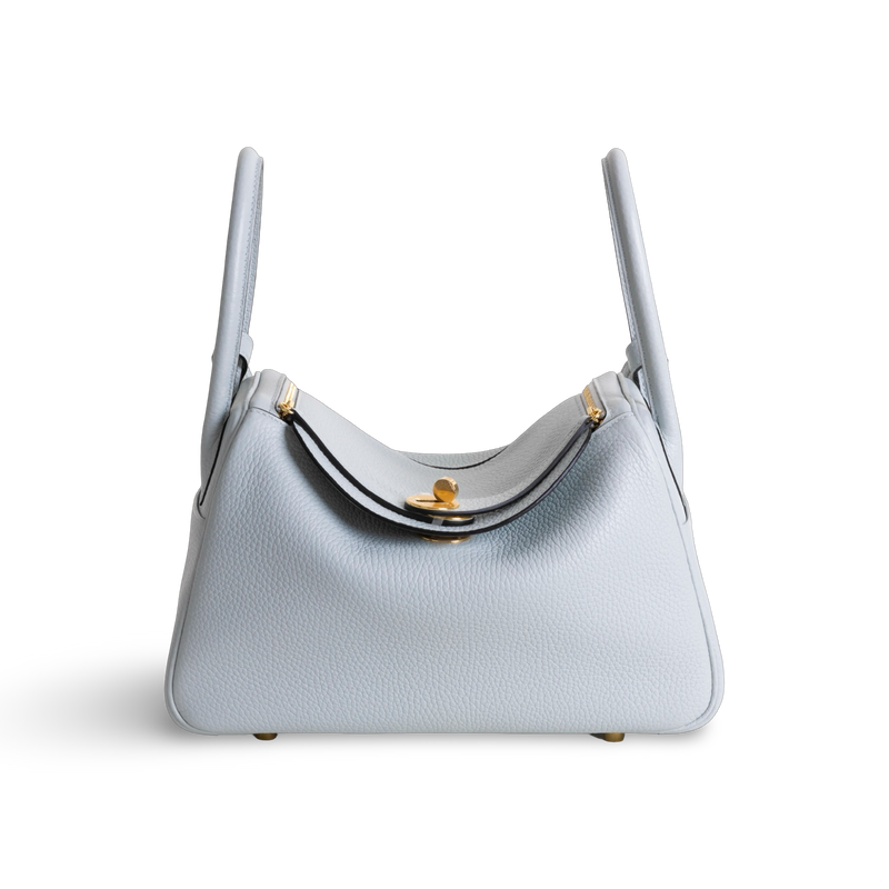 LINDY 26 CLEMENCE LEATHER BLEU PALE WITH GOLD HARDWARE (GHW)