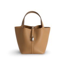 PICOTIN 22 LOCK CLEMENCE LEATHER BISCUIT WITH PALLADIUM HARDWARE (PHW)