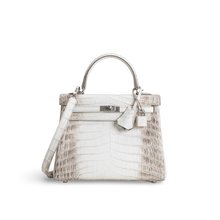 KELLY 25 NILOTICUS CROCODILE (MATTE) LEATHER HIMALAYA WITH PALLADIUM HARDWARE (PHW)