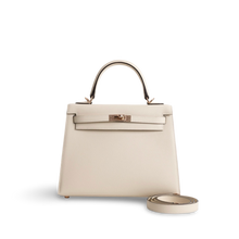 KELLY 25 EPSOM LEATHER NATA WITH ROSE GOLD HARDWARE (RGHW)