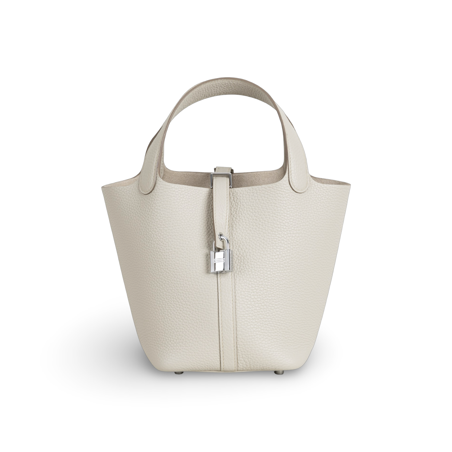 PICOTIN 18 LOCK CLEMENCE LEATHER CRAIE WITH PALLADIUM HARDWARE (PHW)