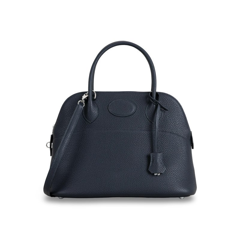 BOLIDE 31 CLEMENCE LEATHER BLEU NUIT WITH PALLADIUM HARDWARE (PHW)