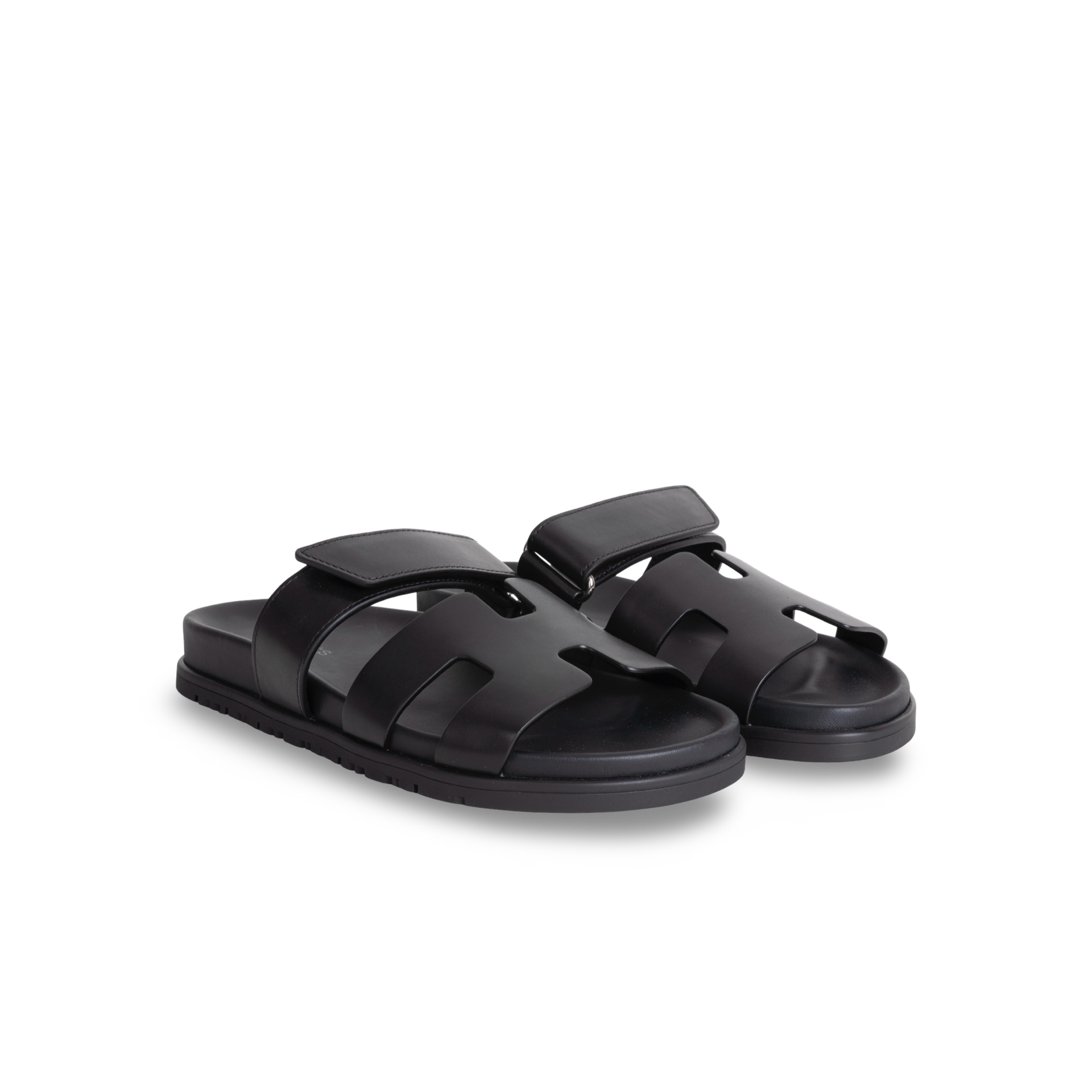 CHYPRE SANDALS SWIFT LEATHER NOIR (BLACK)