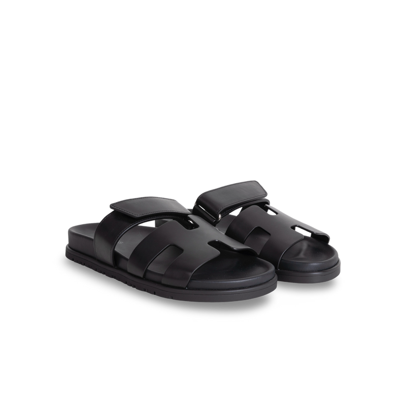 CHYPRE SANDALS SWIFT LEATHER NOIR (BLACK)