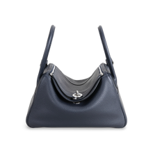 LINDY 26 CLEMENCE LEATHER BLEU NUIT WITH PALLADIUM HARDWARE (PHW)