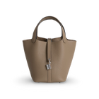 PICOTIN 18 LOCK CLEMENCE LEATHER BEIGE MARFA WITH PALLADIUM HARDWARE (PHW)