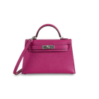 MINI KELLY II (20) EPSOM LEATHER ROSE PURPLE WITH PALLADIUM HARDWARE (PHW)