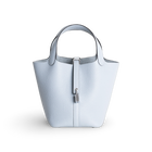 PICOTIN 18 LOCK CLEMENCE LEATHER BLEU PALE WITH PALLADIUM HARDWARE (PHW)