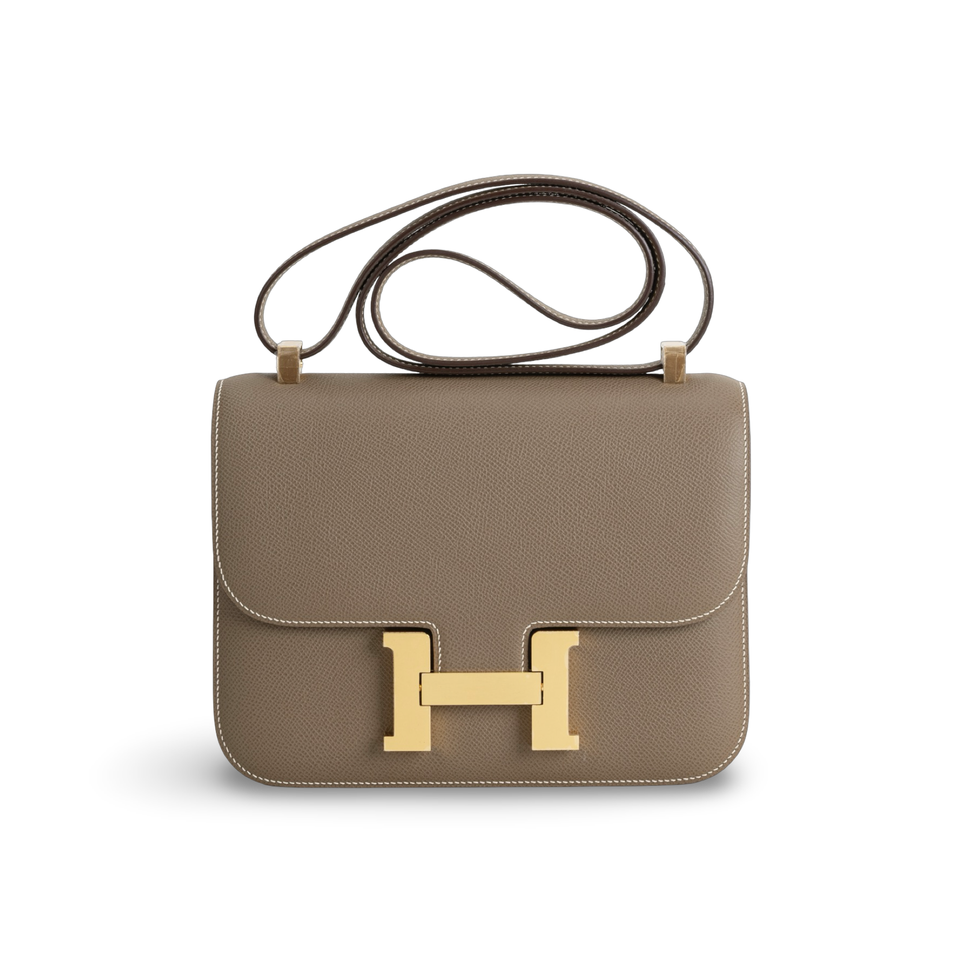 CONSTANCE 24 EPSOM LEATHER ETOUPE WITH GOLD HARDWARE (GHW)