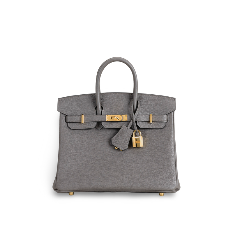 BIRKIN 25 TOGO LEATHER ETAIN WITH GOLD HARDWARE (GHW)