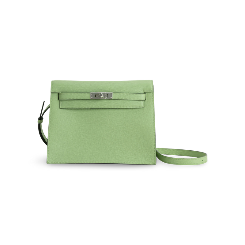 KELLY DANSE EVERCOLOR LEATHER VERT CRIQUET WITH PALLADIUM HARDWARE (PHW)