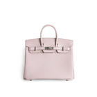 BIRKIN 25 EPSOM LEATHER MAUVE PALE WITH PALLADIUM HARDWARE (PHW)