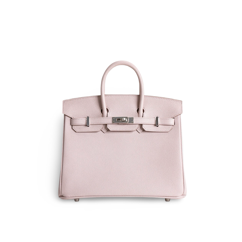 BIRKIN 25 EPSOM LEATHER MAUVE PALE WITH PALLADIUM HARDWARE (PHW)