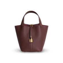 PICOTIN 18 LOCK CLEMENCE LEATHER ROUGE SELLIER WITH GOLD HARDWARE (GHW)