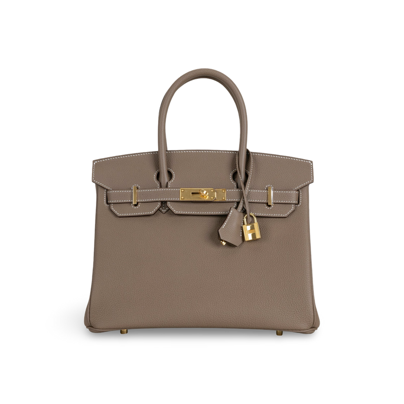 BIRKIN 30 TOGO LEATHER ETOUPE WITH GOLD HARDWARE (GHW)