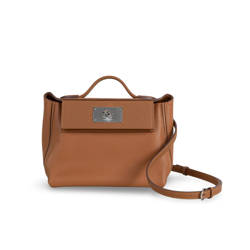 24/24 (MINI) EVERCOLOR & SWIFT LEATHER GOLD WITH PALLADIUM HARDWARE (PHW)