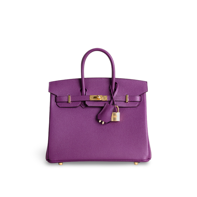 BIRKIN 25 EPSOM LEATHER ANEMONE WITH GOLD HARDWARE (GHW)