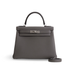 KELLY 28 TOGO LEATHER ETAIN WITH PALLADIUM HARDWARE (PHW)