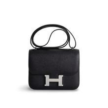 CONSTANCE 18 (MINI) EPSOM LEATHER NOIR (BLACK) WITH PALLADIUM HARDWARE (PHW)