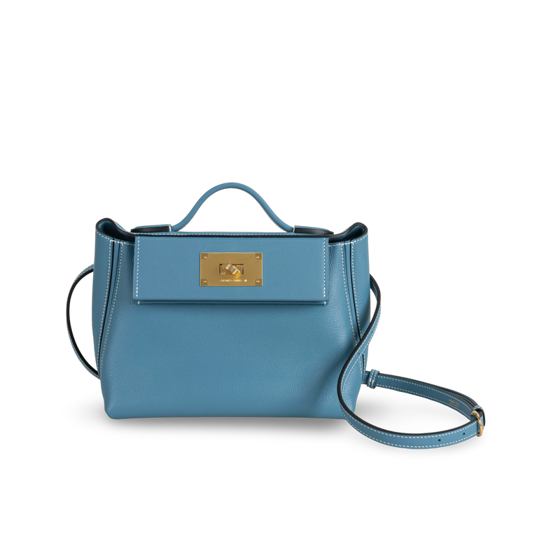 24/24 (MINI) EVERCOLOR & SWIFT LEATHER BLEU JEAN WITH GOLD HARDWARE (GHW)