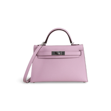 MINI KELLY II (20) EPSOM LEATHER MAUVE SYLVESTRE WITH PALLADIUM HARDWARE (PHW)