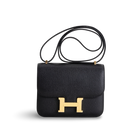 CONSTANCE 18 (MINI) EPSOM LEATHER NOIR (BLACK) WITH GOLD HARDWARE (GHW)