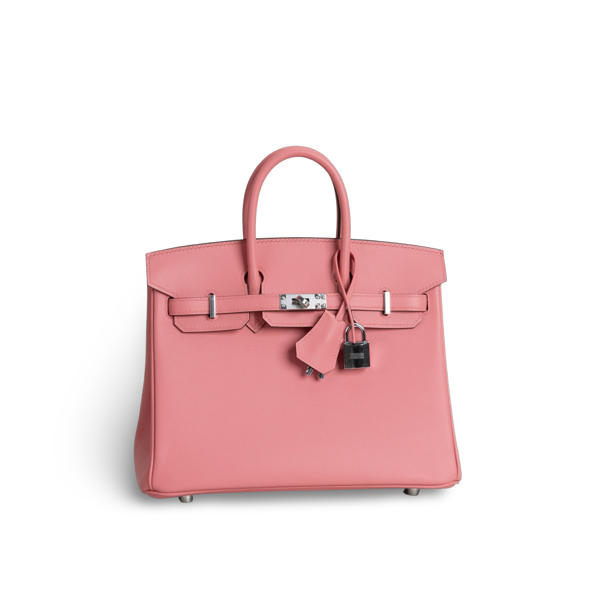 BIRKIN 25 SWIFT LEATHER ROSE AZALEE WITH PALLADIUM HARDWARE (PHW)