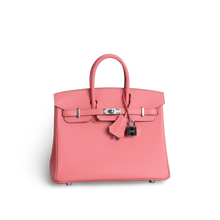 BIRKIN 25 SWIFT LEATHER ROSE AZALEE WITH PALLADIUM HARDWARE (PHW)