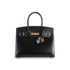 BIRKIN 30 (SELLIER SHAPE) BLACK BOX CALF LEATHER WITH GOLD HARDWARE (GHW)