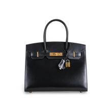 BIRKIN 30 (SELLIER SHAPE) BLACK BOX CALF LEATHER WITH GOLD HARDWARE (GHW)