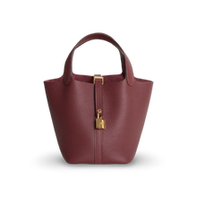 PICOTIN 18 LOCK CLEMENCE LEATHER ROUGE H WITH GOLD HARDWARE (GHW)