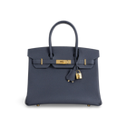 BIRKIN 30 TOGO LEATHER BLEU NUIT WITH GOLD HARDWARE (GHW)